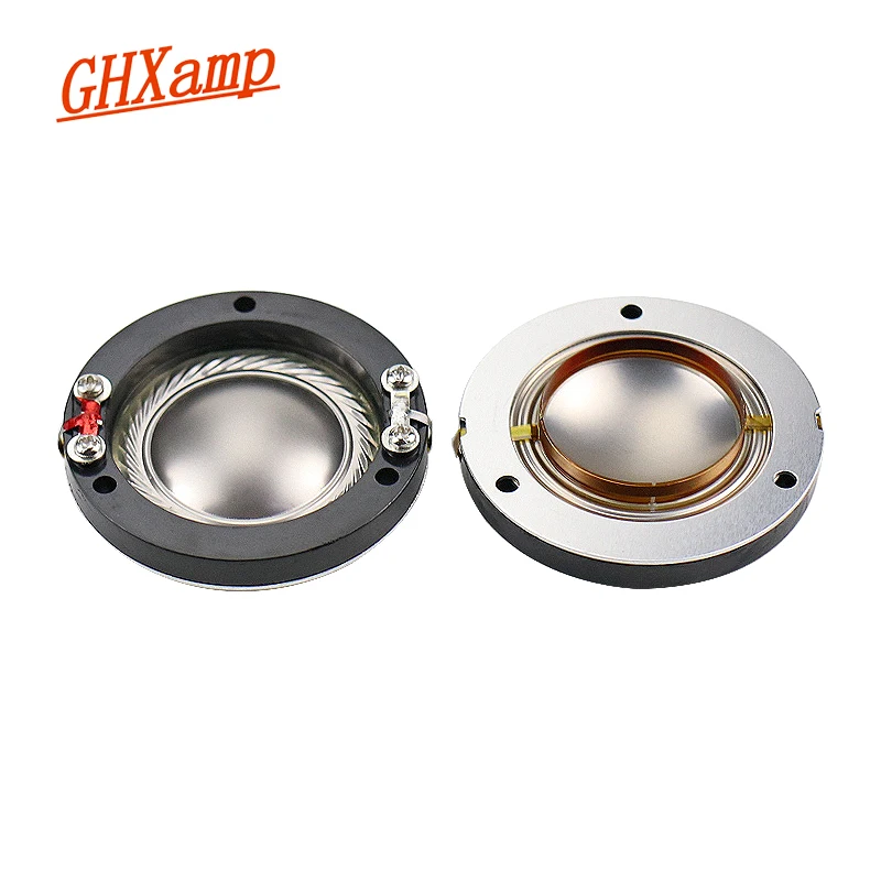 GHXAMP Flat Wires 34.4MM Titanium Diaphragm Tweeter Voice Coil Horn 34MM Core 8OHM Speakers Repair Accessories Driver DIY 2PCS