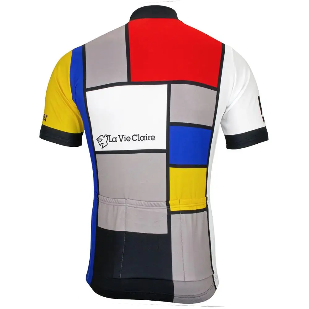 LA VIE CLAIRE Retro Cycling Jersey lattice Top SHORT SLEEVE Road Bicycle Clothing Bike Wear FULL ZIP