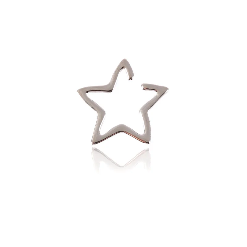 Girls Hollow Star Ear Cuff Earrings Studs Boho Vintage Fake Cartilage Earring Clip Earrings Women Earrings punk rock earcuff