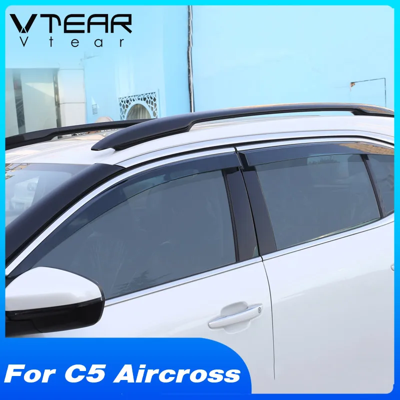 

Vtear Car Window Visor Anti-rain Window Deflectors Sun Visor Awnings Cover Exterior Accessories Parts For Citroen C5 Aircross