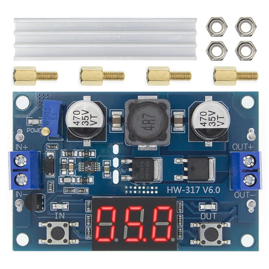 DC DC-DC 3~35V to 3.5~35V LTC1871 Booster step up Step-up module Converter Regulated Power Supply+VoltMeter