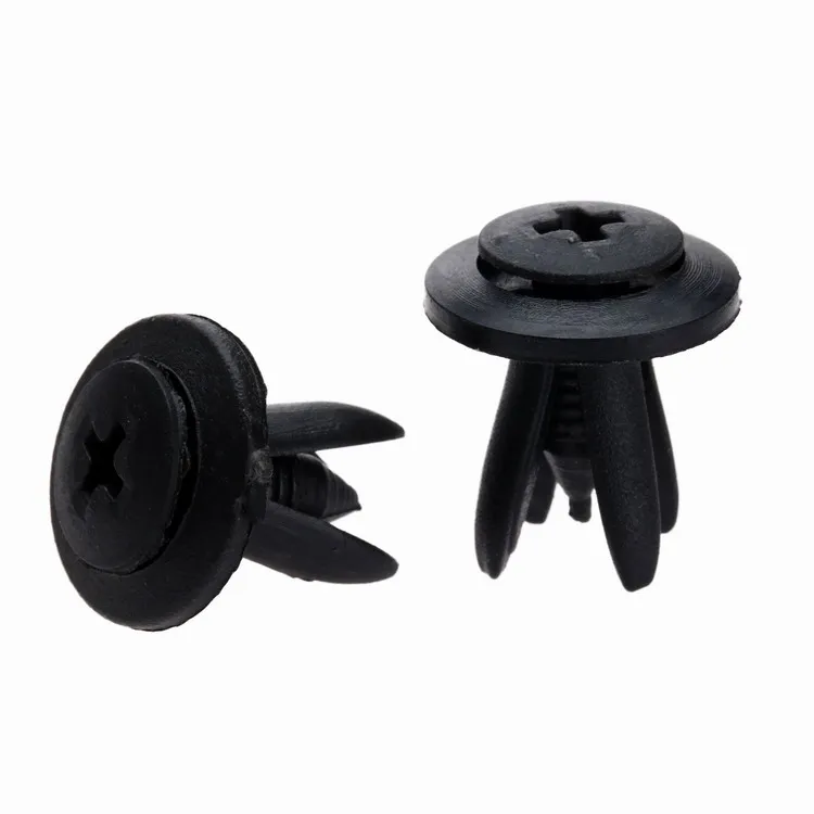 50 pièces Auto En Plastique Pare-chocs Fixations Rivet De Retenue de Type Poussoir Cache Moteur Fender Voiture garniture de porte Panneau Clip Pour Toyota