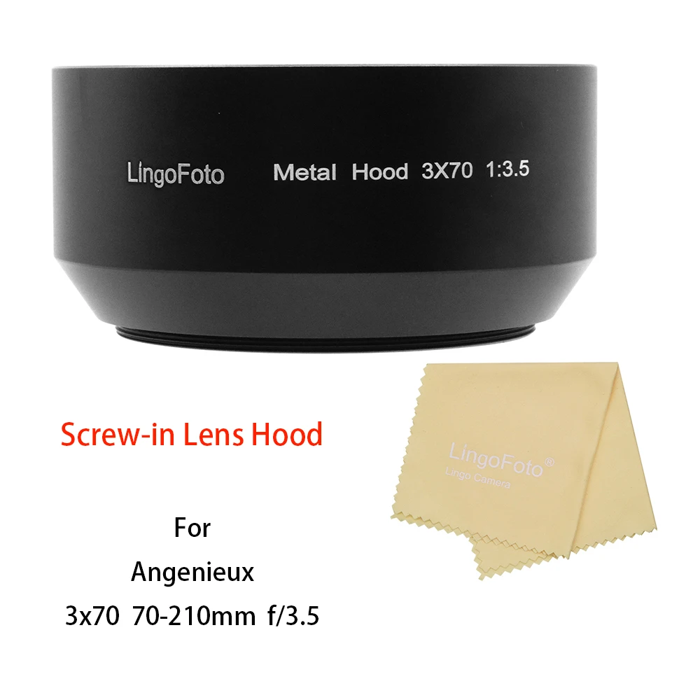 Screw-in Metal Lens Hood for Angenieux 3x70 1:3.5, 70-210mm f/3.5