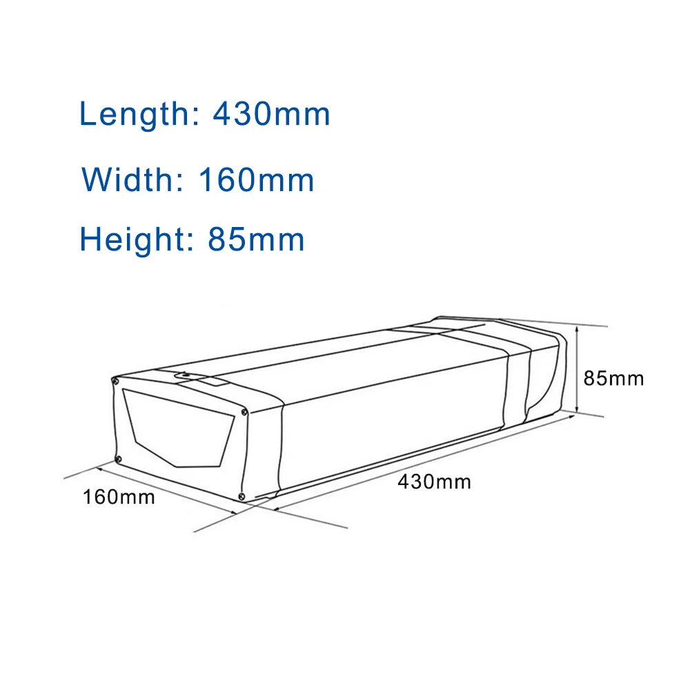 Ebike Battery Box Rear Rack Large Capacity E-bike Battery Case 117 Pcs 18650 Cells Electric Bicycle  48v 52v for city bike