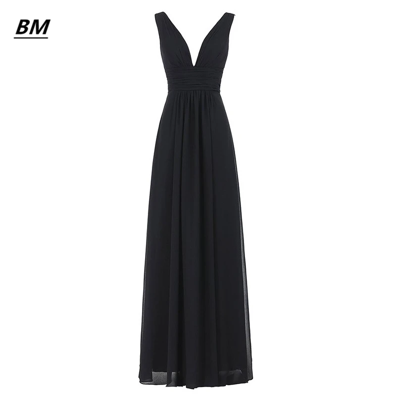 Bm v-neck vestidos de baile 2021 chiffon frisado formal longa noite celebridade com zíper vestido de festa robe de soiree bm323