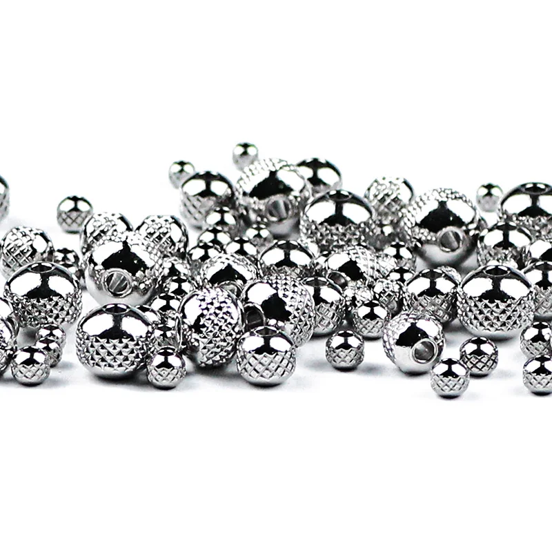 3/4/6/8 مللي متر المقاوم للصدأ فاصل من الفولاذ كرة مستديرة الخرز المعادن سحر فضفاض الخرز للمجوهرات سوار صنع Findings بها بنفسك اكسسوارات النتائج