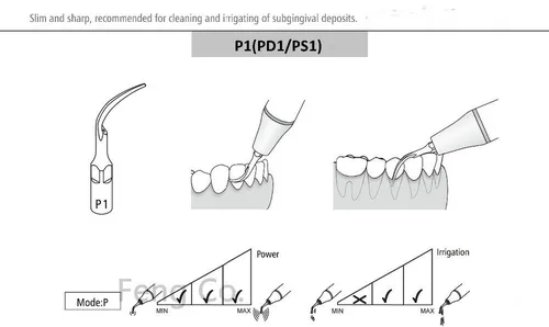 Imagen 2 del producto Puntas de escalador ultrasónico PS1 para pieza de mano SIRONA SIROSON Endo Perio punta de escalado Dental blanqueamiento Dental