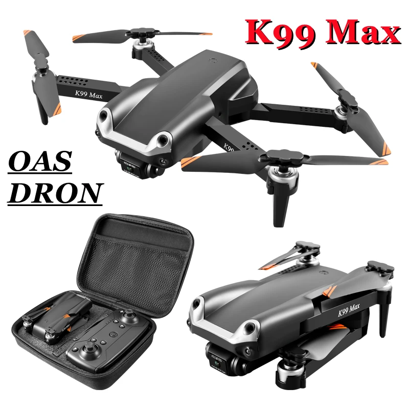 RC Drone 2.4GHZ WiFi 4K HD Dual Camera Aerial Photography Dron Three-way Obstacle Avoidance Folding Quadcopter Toys K99 Max