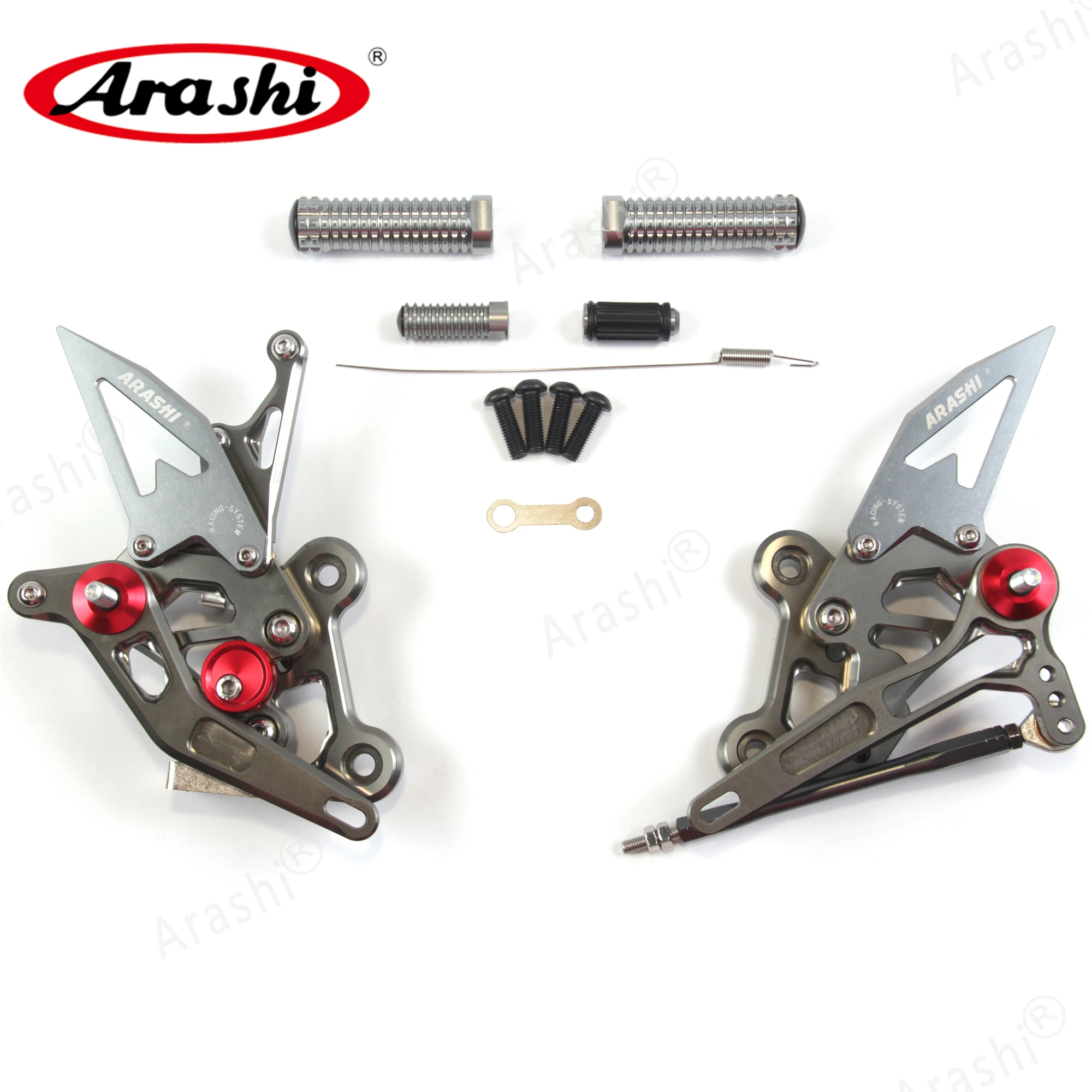 Arashi Rider Rearset For SUZUKI GSXS750 2015 - 2022 Adjustable Footrests Foot Pegs GSX-S750 GSX750S 2015 2016 2017 2018 2019