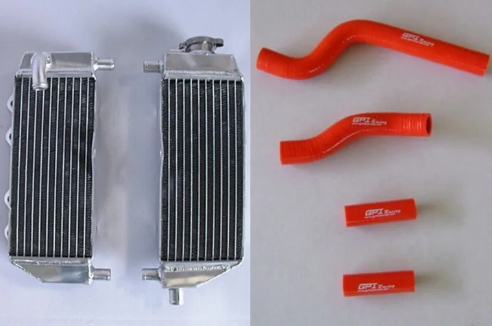 Aluminum Radiator and Hose For 2002-2020 Yamaha YZ250 YZ250X YZ250G 2002 2003 2004 2005 2006 2007 2008 2009 1 Year Warranty