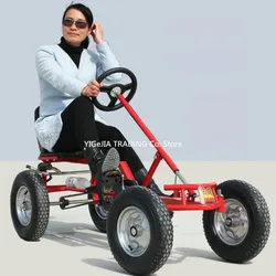 16 Inch Wheel Adult Go-Karts, With Hand Brake Pedal Go Kart, Can Load 120KG