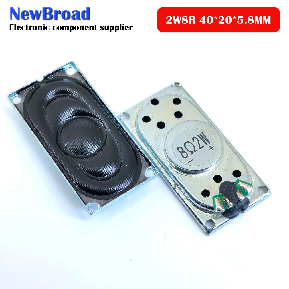 2PCS/Lot Notebook Speaker Horn 2W 8R 4020 Loud speaker 8 ohms 2 Watt 8R 2W 40*20MM thickness 5.8MM