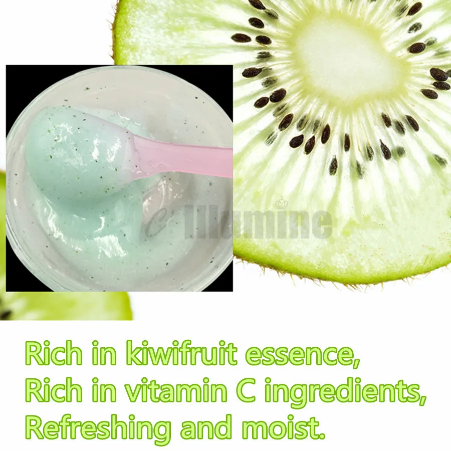 500g Kiwifruit Crystal Mask Powder Peel Off Modeling Mask Control Oil Shrink Pores Remove Acne Fill Water  Beauty Salon