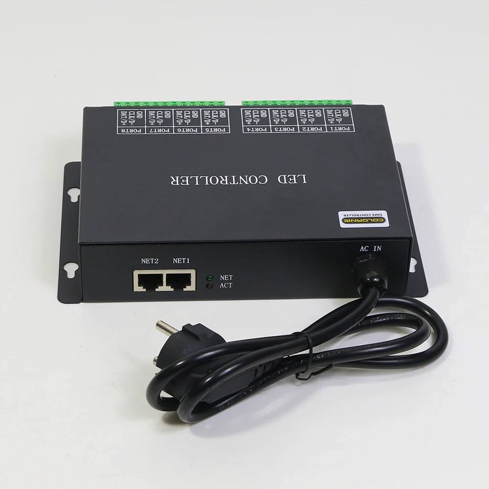 ARTNET H801RC Decoder SPI Controller Output 8192 Pixels RGB Programmable Led Pixel Controller With WS2811 WS2812