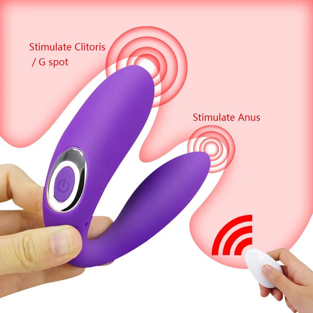 U Shape Vibrator Sex Toys for Couples Wireless Remote Control Vibrator Vagina Clitoris Stimulator G Spot Massager Adults Sex toy