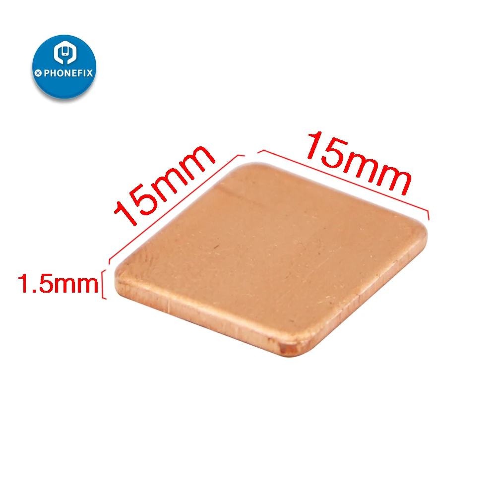15*15Mm Đồng Lát Cắt Tản Nhiệt Tản Nhiệt Nhiệt Miếng Lót CPU Tỏa Ra Đồng Tản Nhiệt Làm Mát Tản Nhiệt Cho Máy Tính Xách Tay máy Tính Laptop