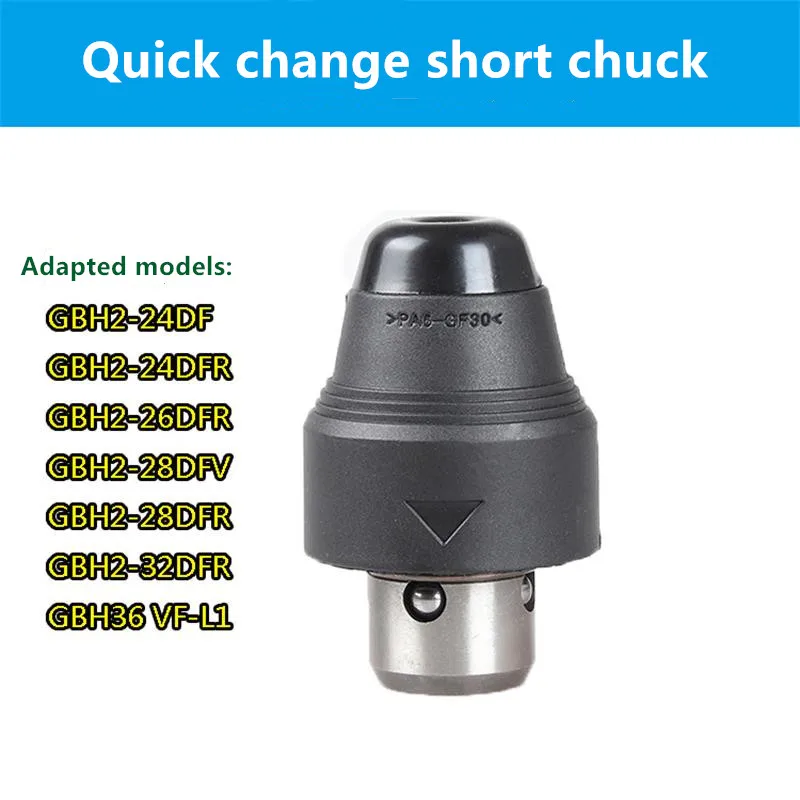 Điện Máy Khoan Búa Nhanh Chóng Thay Đổi Trục Thích Hợp Cho Bosch GBH2-26DFR 2-28DFV 4-32DFR Điện Máy Khoan Búa Chuck Phụ Kiện