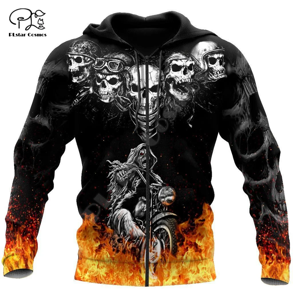 PLstar Cosmos Helloween Geist Gothic Schädel Reaper Satan Teufel NewFashion Trainingsanzug 3DPrint Männer/Frauen Harajuku Lustige Hoodies N16