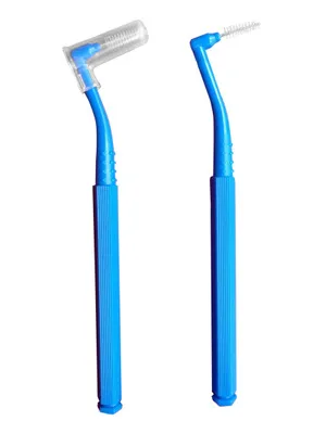 Brosse à dents orthodontique L entre 0.7 et 1.5mm, brosse métallique en acier inoxydable