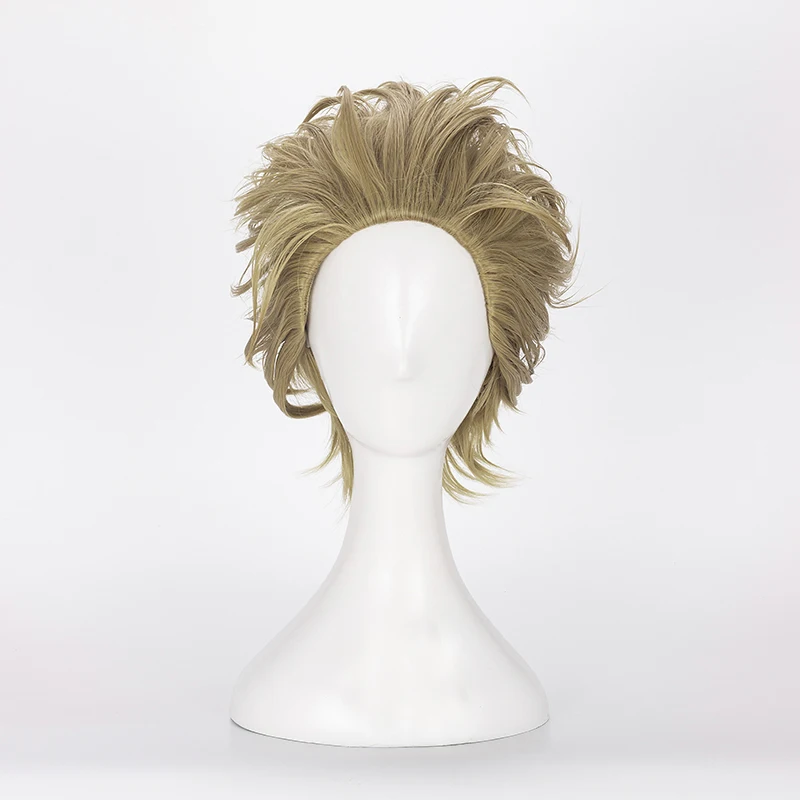 Anime Boku No Hero Academia No.2 Hero Hawkes Cosplay Wig Short Brown Hair Hawks Cosplay Wig + Wig Cap