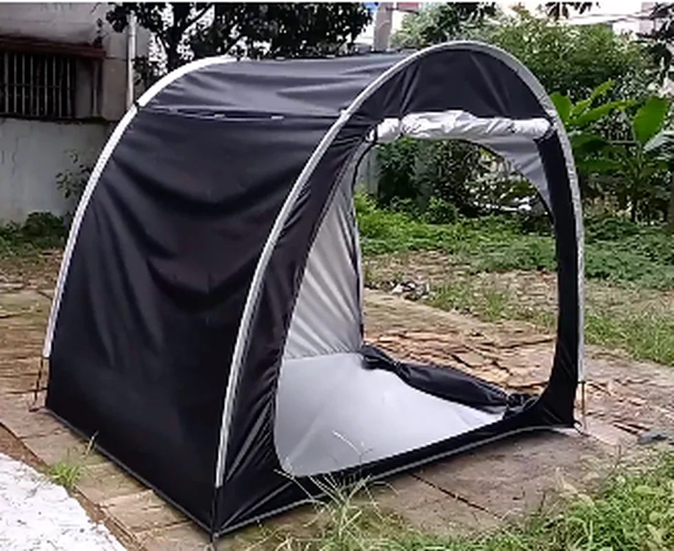 Waterproof Outdoor Bicycle Storage Shed Heavy Duty Widen Bike Tent Space Saving Bicycle Backpack Shelter for 4 - 5 Adult Bikes