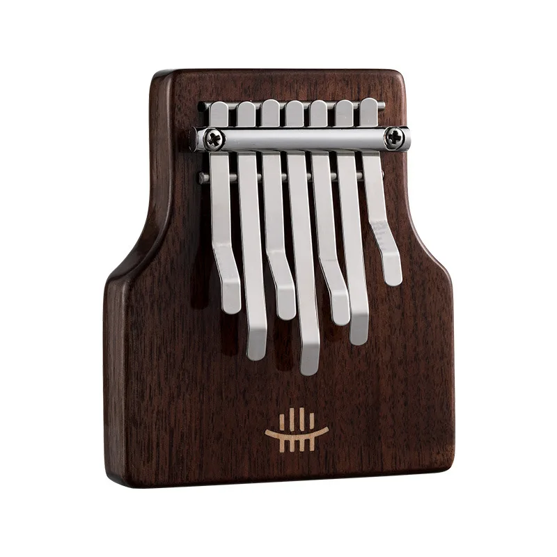 Hluru A Thumb piano Mini Professional Chords Kalimba 7 keys note tone Knock Musical instrument Black Walnut Vibraphone Xylophone