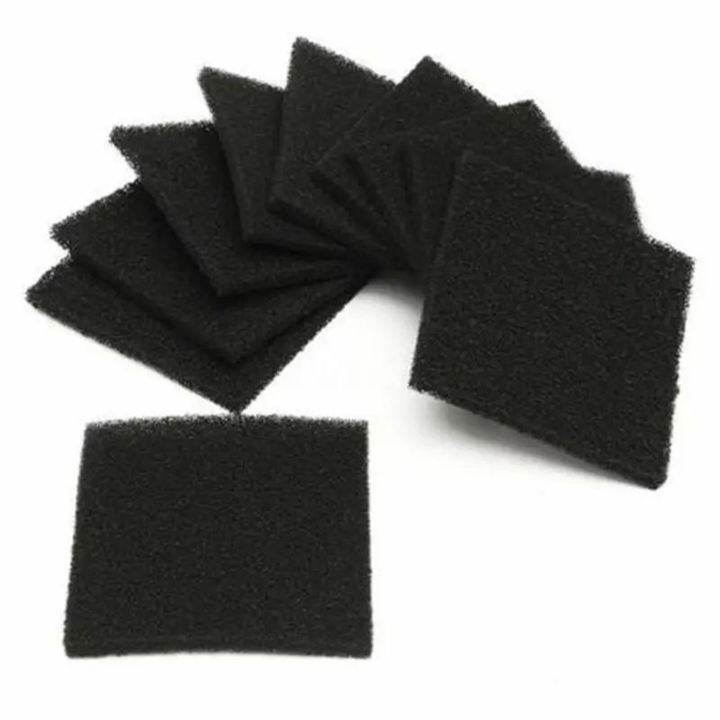 5-20Pcs Activated Carbon Filter Sponge Aquarium Fish Filter Box Water Pet Cage Filters Accessories Hole Aquarium Filter Absorber