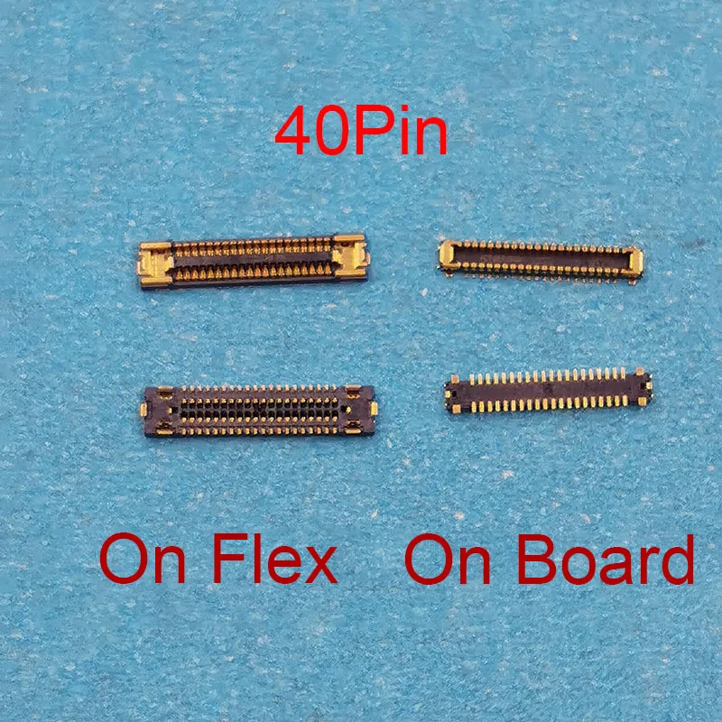 5Pcs 40Pin USB Charger Charging FPC Connector On Motherboard For Samsung Galaxy A40S A3050 A3058 A407F Plug Port