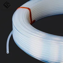 Drukarka 3D 1/5/10/50m 2*4mm wyczyść PFA rura PTFE rury dla 1.75mm Filament drukarki 3D głowica drukująca RepRap Rostock wytłaczarki Bowden