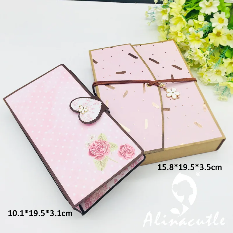 Metal Cutting Dies Notebook Gift Storage Box Scrapbooking Paper craft album Handmade Card Punch Die Cut Art Cutter Alinacutle