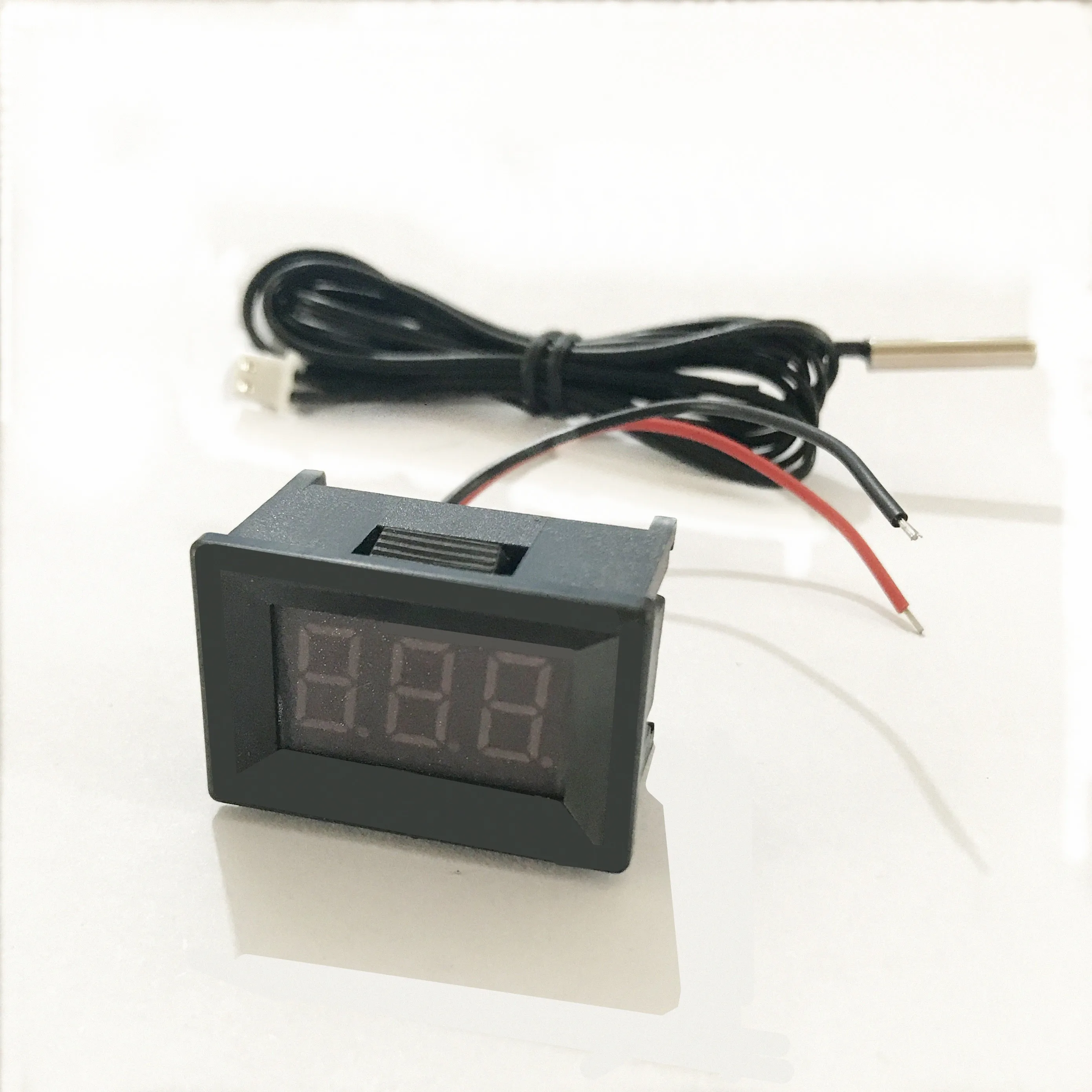 2IN1 Voltmeter + thermometer METER LED Digital display temperature meter voltage volt TEMP sensor for DC 12V 24v car Water  Air