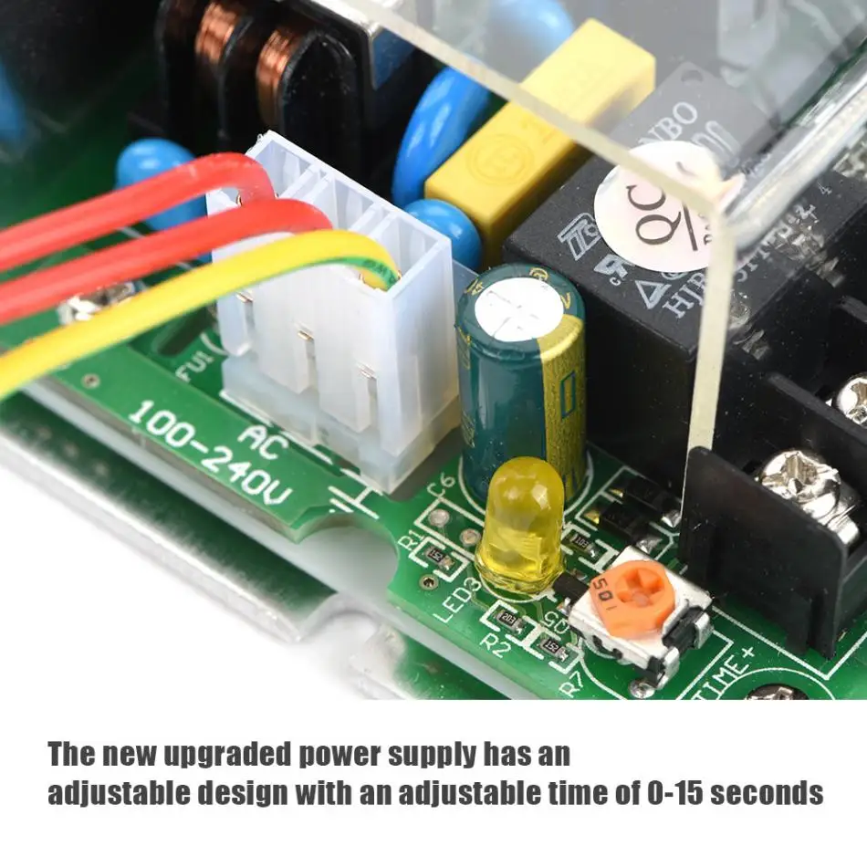 Alimentation électrique pour système de contrôle d'accès Finerprint, prise en charge de la charge de la batterie, interrupteur à distance, AC 110-240V à DC 12V, 5A, 50W