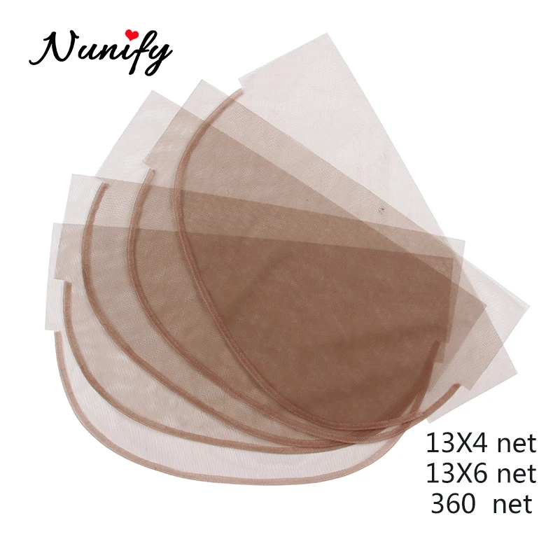 

Nunify 13*4 13*6 360 Diy Wig Frontal Base Brown Color Swiss Lace Wig Caps Foundation Hair Accessories Weaving Tools DIY