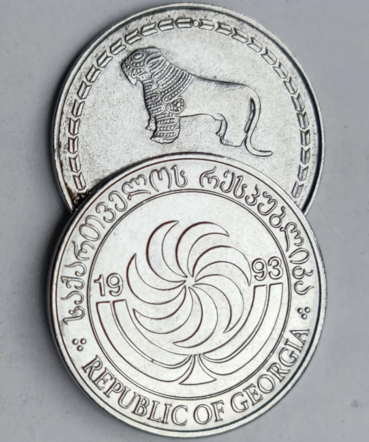 20mm  Georgia  ,100% Real Genuine Comemorative Coin,Original Collection