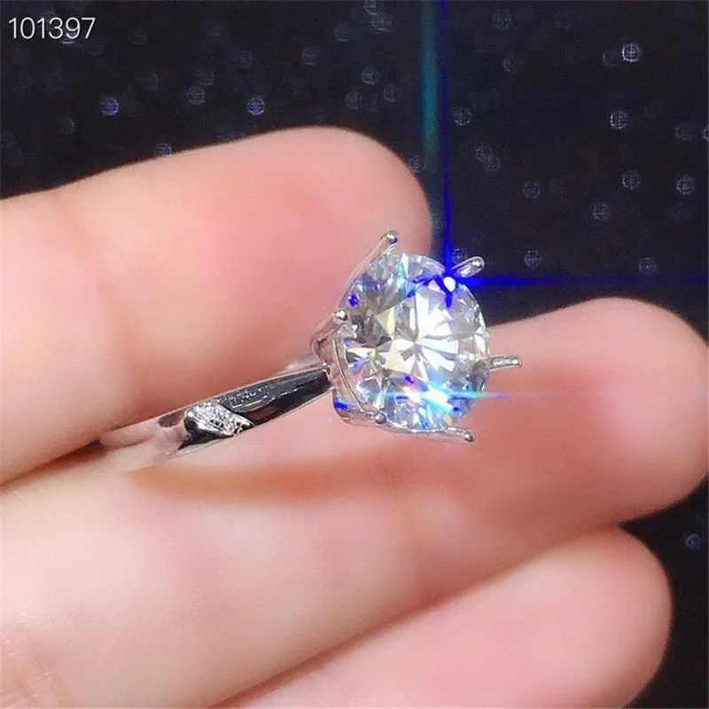 Jewelry 3ct Moissanite Ring for Engagement D Color VVS1 Grade Moissanite 18k Ring Classic Wedding Ring