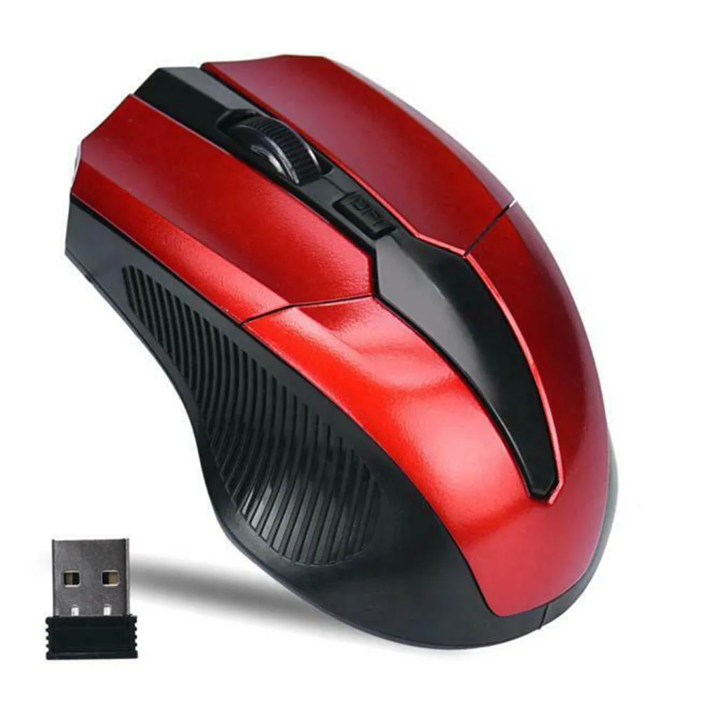 Wireless Gaming Mouse Adjustable DPI Switch 800-1200-1600DPI 2.4G 6 Buttons Optical Mouse for Laptop Notebook PC