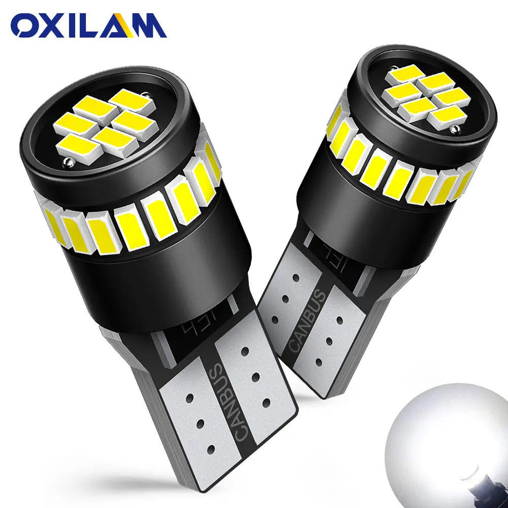 2X T10 194 W5W Canbus Error Free LED Bulbs Car Position Lamps Side Marker Lights For Hyundai Sonata Accent Veloster Elantra Ix35