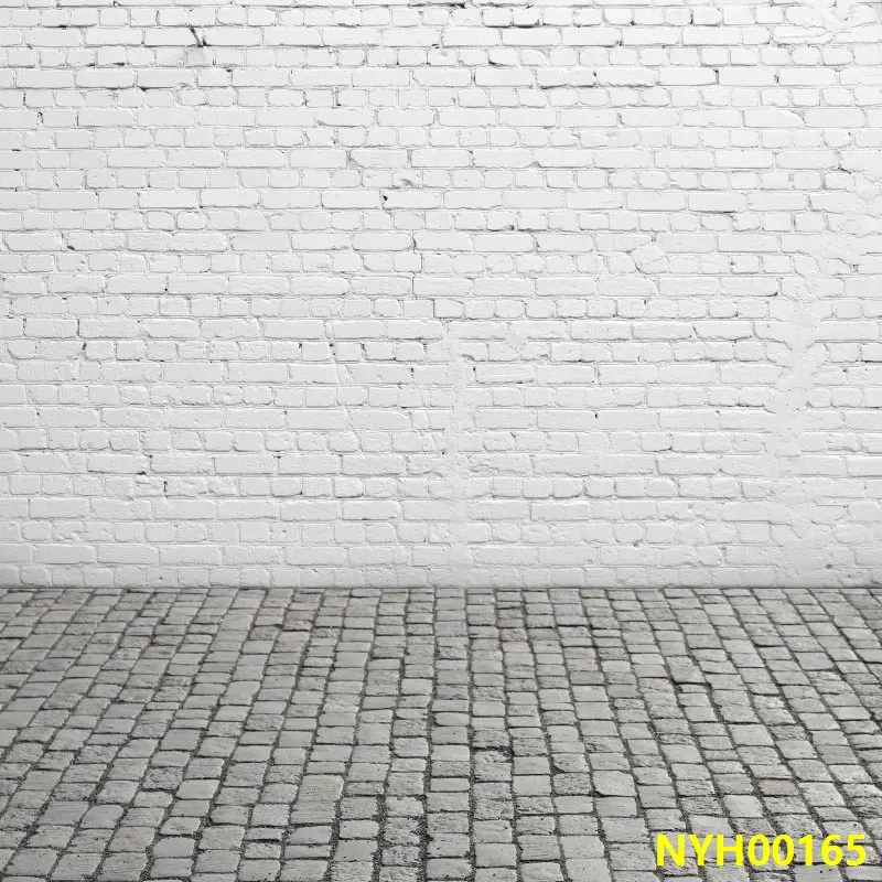 خلفية جدارية داكنة للتصوير الفوتوغرافي من الطوب الأرضيات الخشبية أضواء كاشفة لامعة مرحلة حفلة دمية الطفل منطقة تصوير خلفية التصوير الفوتوغرافي