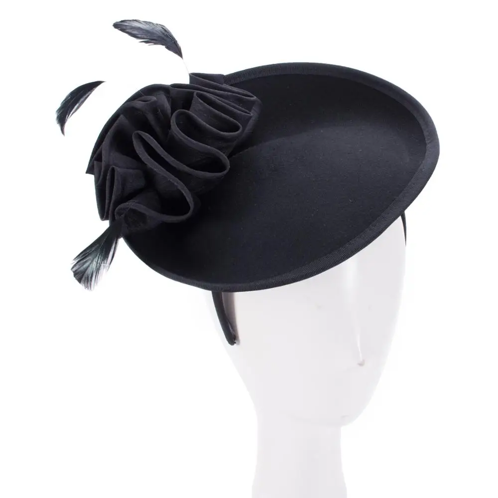 Lawliet Womens Vintage Look Wool Felt Saucer Headpiece Fascinator Cocktail Bridal Hat A573