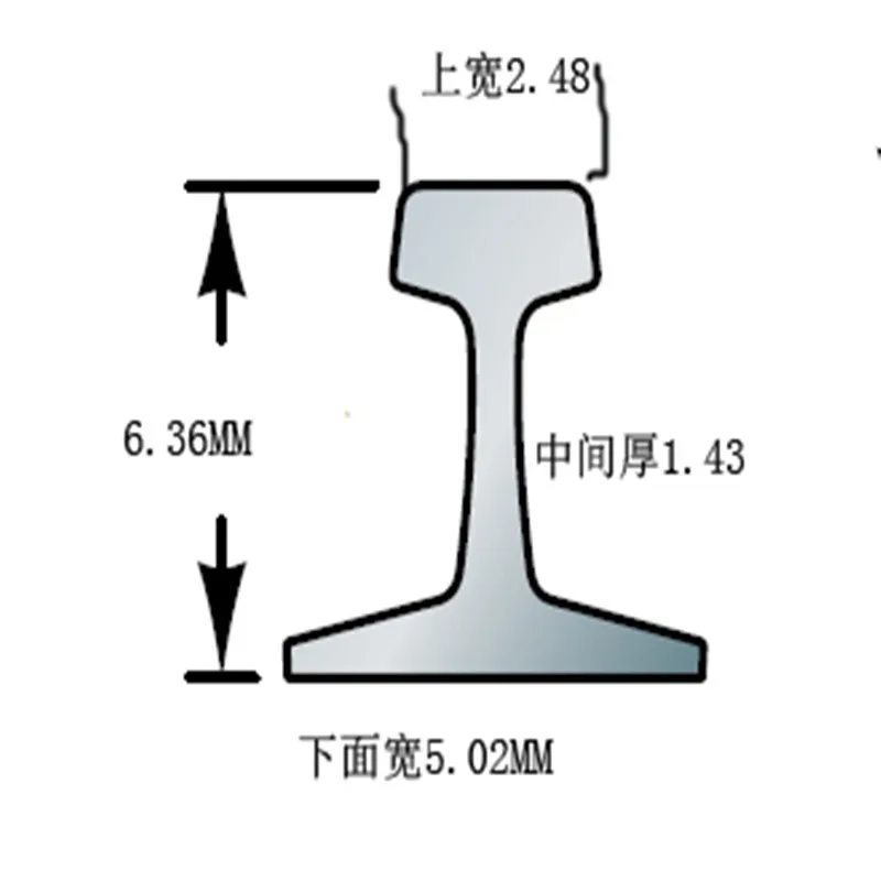 long50cm G proportion model train track rail