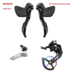 SENSAH Groupset SENSAH EMPIRE 2x11 Speed, 2X12 Road Groupset, Shifter + Rear Derailleurs + Front Derailleurs, RED, Force, Revial
