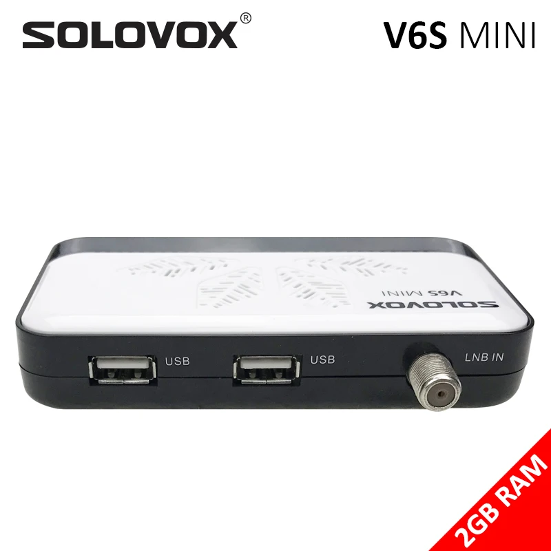 AAA+ V6S Mini HD DVB S2 Satellite TV Receiver 2P Support M3U Xtream Stalkmac Decoder RJ45 USB WiFi PowerVU H.265 CAMD STB