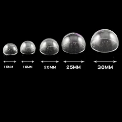 10pcs/lot 8/10/12/15mm/16mm/18mm/20mm/25mm/30mm Hemisphere glass dome diy clear half round glass globe bubble glass vial pendant