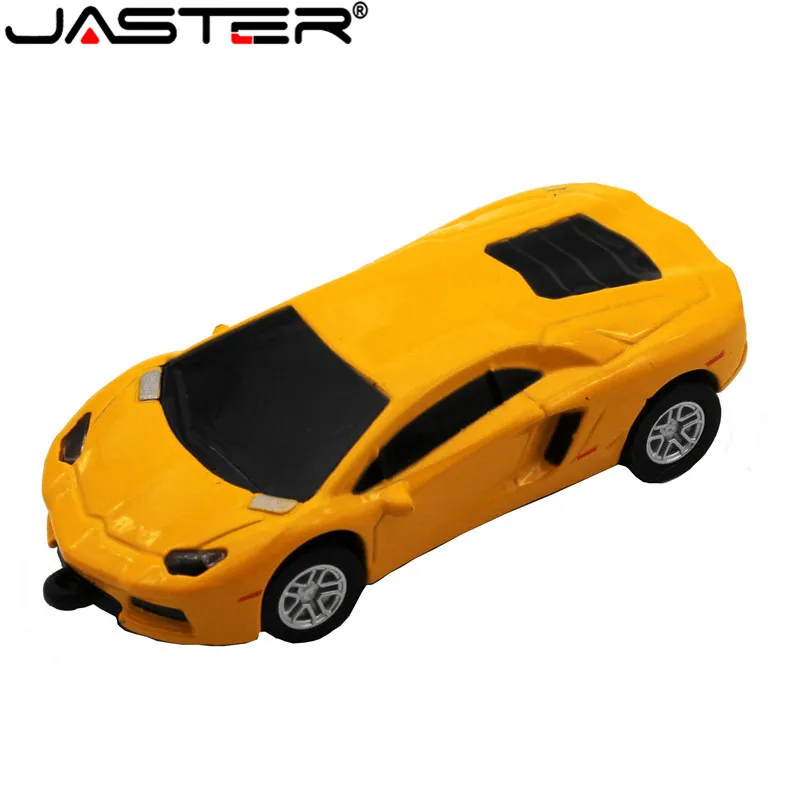 JASTER Metal sports cars usb 2.0 flash drive racing car pendrive 4GB 8GB 16GB 32GB 64GB memory stick U disk Gifts for children