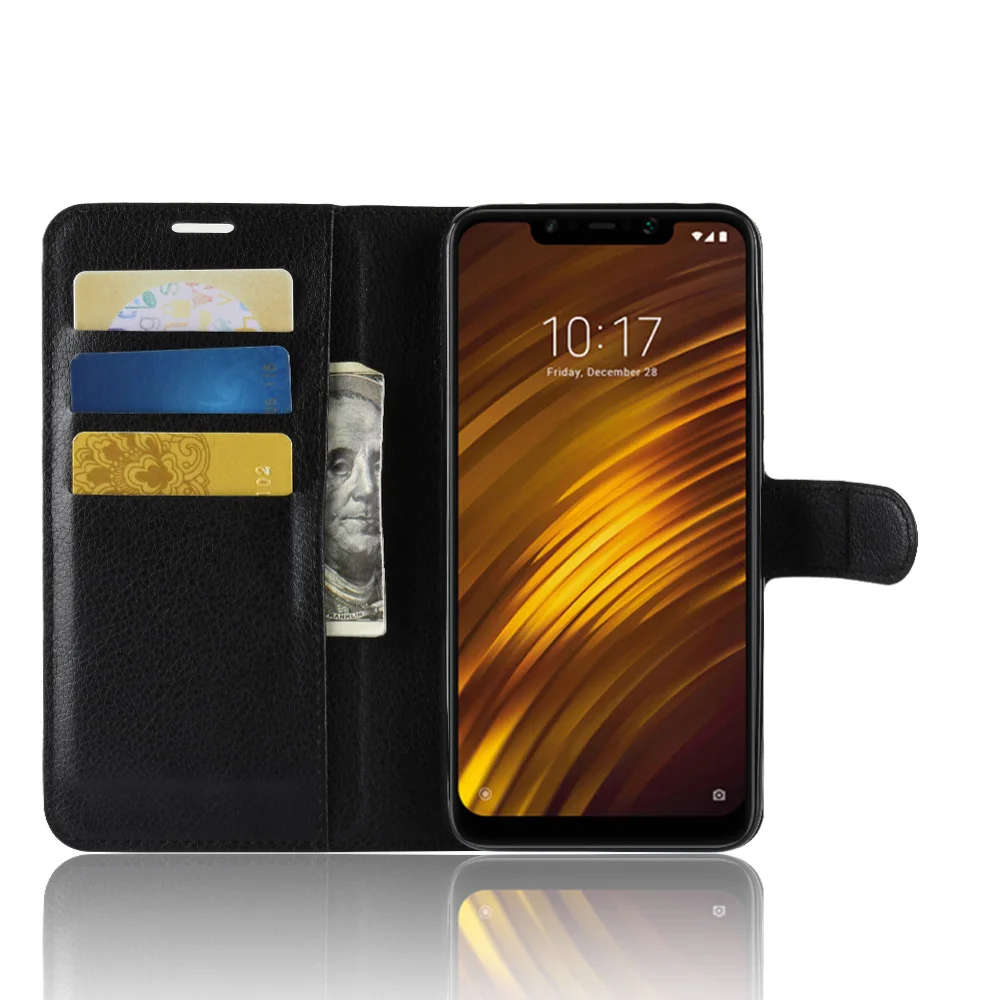 Retro Protective Cover for Xiaomi Poco Phone F1 Wallet Cover Card Holder Phone Cases for Xiaomi POCOPHONE F1 Leather Case