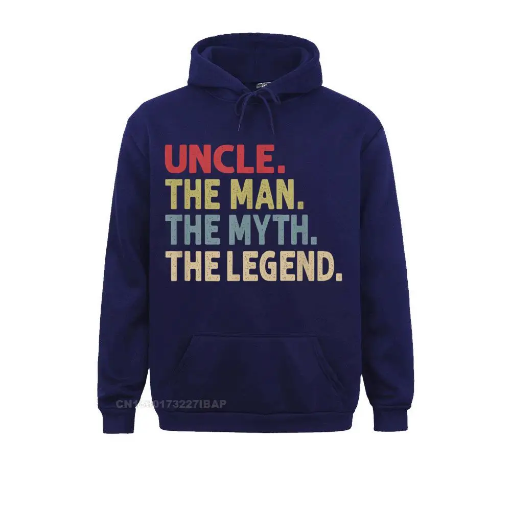 Mens Uncle The Man The Myth The Legend From Niece Nephew Hooded Pullover Hoodies Fashion Printed Mens Sweatshirts Europe Clothes