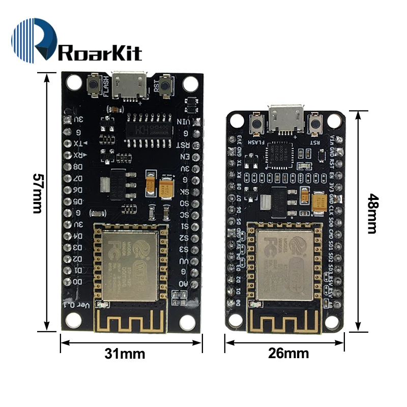 ESP8266 CH340G NodeMcu V3 Lua Wireless WIFI Module Connector Development Board ESP-12E Micro USB CH9102X CP2102 Based L293D