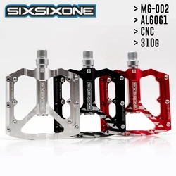 SIXSIXONE MG-02 Mountain Bike Pedals Cycling Aluminium Alloy MTB Pedal, A Pair 310g