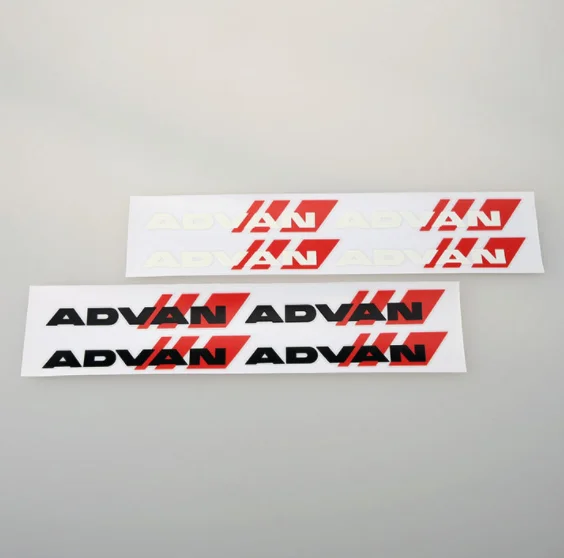 4pcs For ADVAN Car Body Stickers Waterproof Spoke Reflective Decoration Sticker Car Window Decal