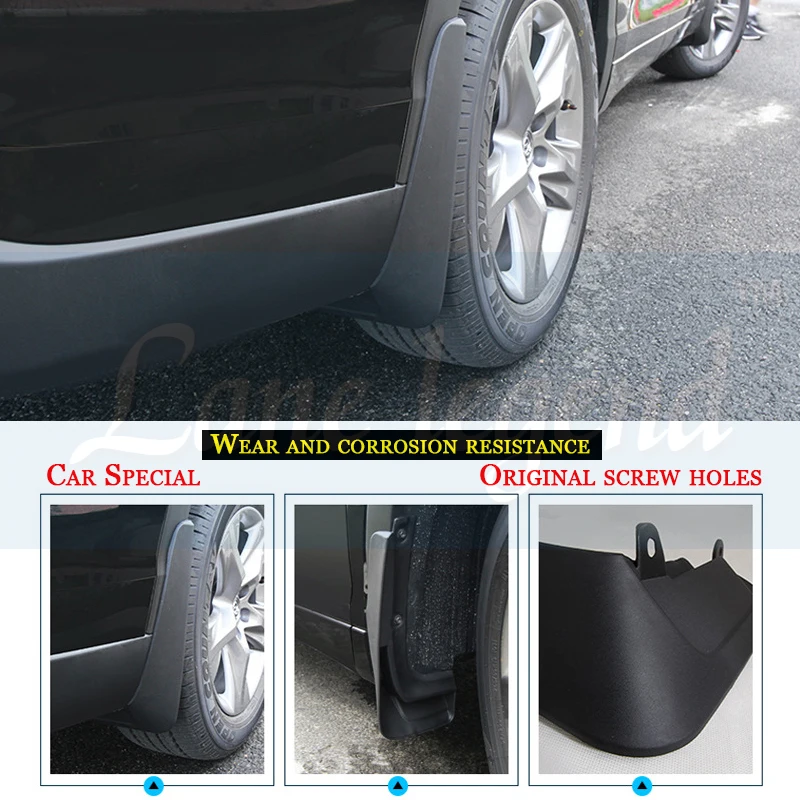 اكسسوارات السيارات ل Volkswagen VW Touran 2016 2017 2018 2019 MK2 Mudflap درابزين قطعة من نسيج الطين اللوحات الحرس سبلاش رفرف واقيات الطين #4